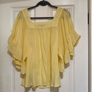 Cute yellow summer top